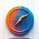 Greitųjų kreditų ikona: žaibo simbolis ir laikrodis.