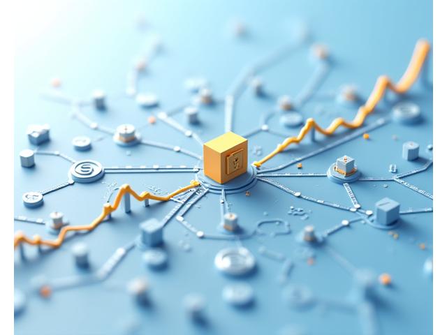 Diagrama, rodanti paskolos grąžinimo grafiką, su finansų simboliais