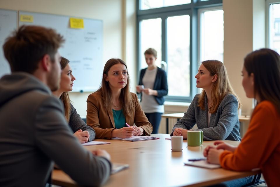 Grupė žmonių dalyvauja finansinio raštingumo seminare Vilniuje, interaktyviai bendrauja su lektoriumi.