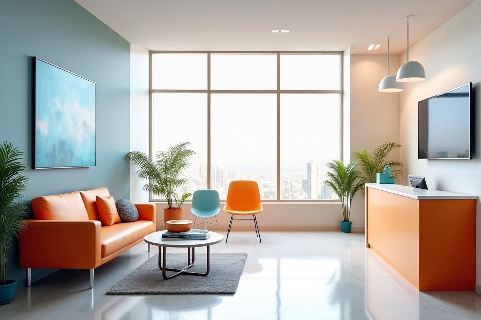 Švyturys Finansai biuro interjeras su modernia priėmimo zona ir konsultacijų kabina, paruošta klientų aptarnavimui.